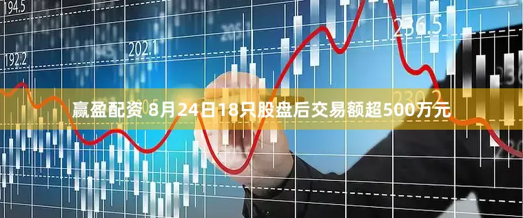 赢盈配资 8月24日18只股盘后交易额超500万元
